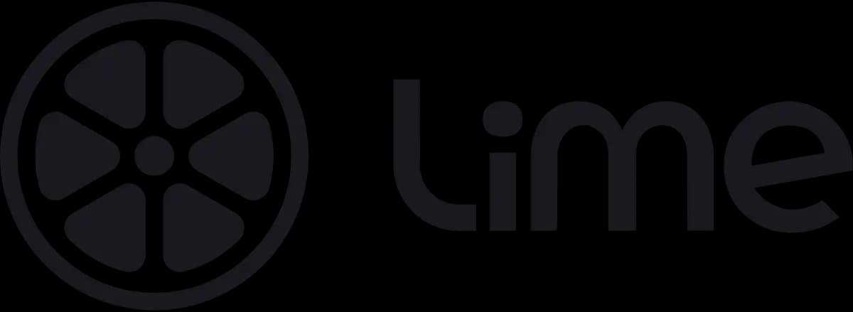 Lime logo with black text