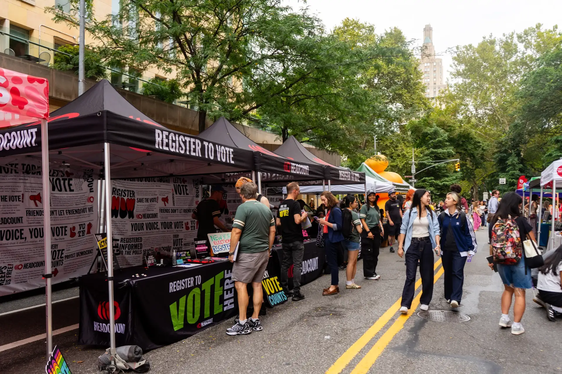 HeadCount's National Voter Registration Day Block Party in NYC
