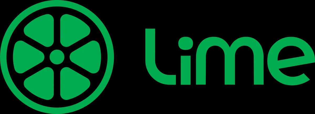 Graphic logo that reads: "Lime"